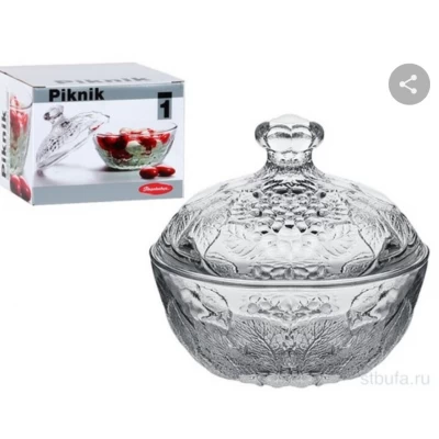 Сахарница с крышкой под хрусталь 