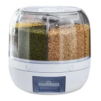 Диспенсер для круп вращающийся с дозатором на 6 отделений small