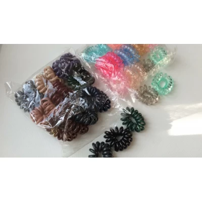 Резинка спираль объемная перламутровая 5.5 см