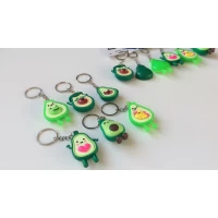 Брелок резиновый, авокадо, 6 см