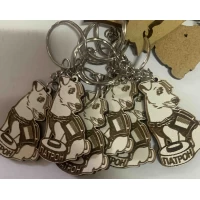 Брелок деревянный Пёс Патрон