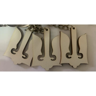 Брелок деревянный Трезубец