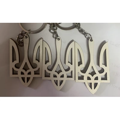 Брелок деревянный Герб Украины