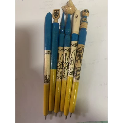 Ручка деревянная патриотическая