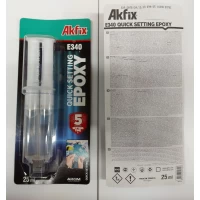 Клей двух компонентный шприц Akfix 25 грамм