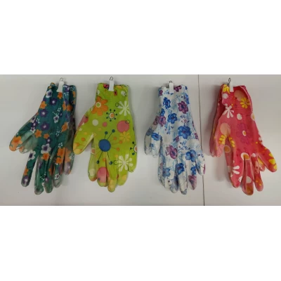 Перчатка стрейч женский цветок