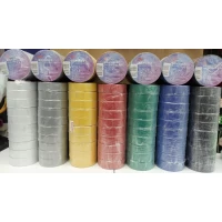 Изоляция (3М) белая, серая, жёлтая, красная, зелёная, синяя, чёрная. (Плотность 13 микрон.) 19мм×20м Изоляция (3М) белая, серая, жёлтая, красная, зелёная, синяя, чёрная. (Плотность 13 микрон.) 19мм×20м