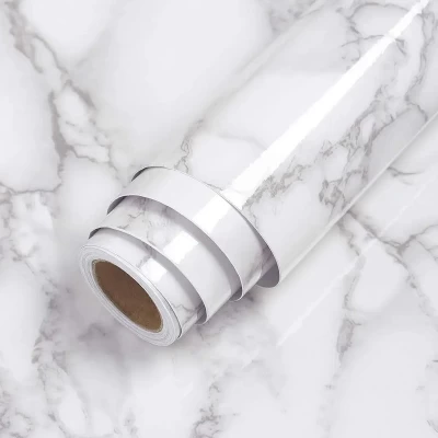 Самоклеящаяся пленка 3м на 60см Белый мрамор Самоклеящаяся пленка 3м на 60см Белый мрамор