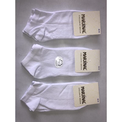 Носки MARDJINAL ликра хлопок патик (низкий) 36-40. Цвет: белый. Производитель Турция Носки MARDJINAL ликра хлопок патик (низкий) 36-40. Цвет: белый. Производитель Турция