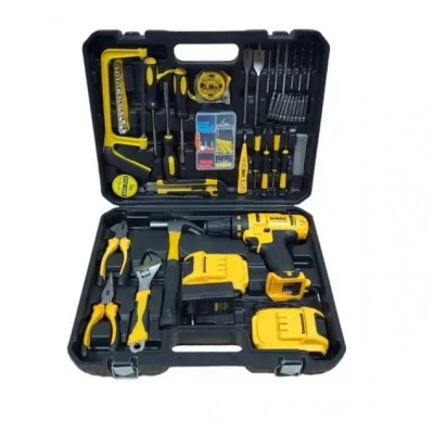 Аккумуляторный шуруповерт с набором инструментов для дома KRAFFTEC 48V