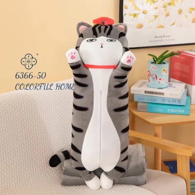 Мягкая игрушка с детским пледом Кот