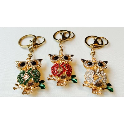 Брелок металл, сова, 5*3 см