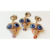 Брелок металл, сова, 6*5 см