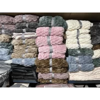 Плед супер соты с овчиной 150/200 см	