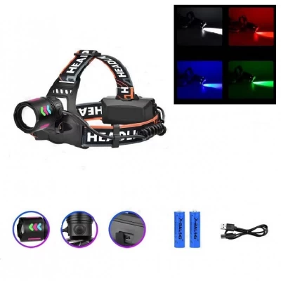 Фонарик налобный с 4 цветами свечения Bailong BL-8096-4 Фонарик налобный с 4 цветами свечения Bailong BL-8096-4