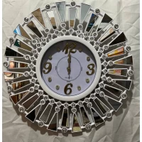 Часы настенные 50 см, черные и белые
