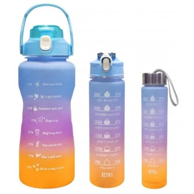 Набор из 3 бутылок для воды 300мл, 900мл, 2л