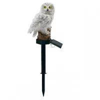 Светильник садовый Сова с солнечной панелью