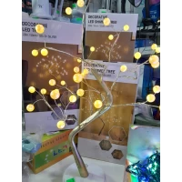 Светильник дерево жемчужина настольный, от usb + батарейки