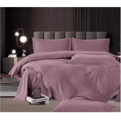 Постельный комплект Евро мокрый шёлк