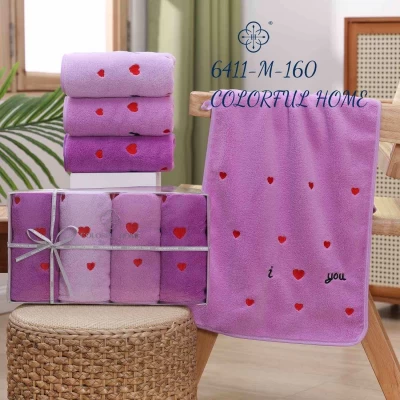 Набор полотенец Микрофибра 4 шт 35/70 см в подарочной упаковке