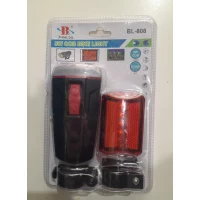 Фонарь велосипедный + задний стоп BL-808 на батарейках