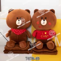 Мягкая игрушка с детским пледом