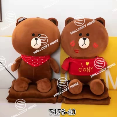 Мягкая игрушка с детским пледом