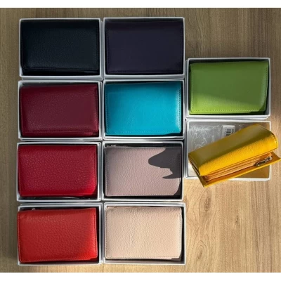 Кошелёк женский кожа D004 на магните