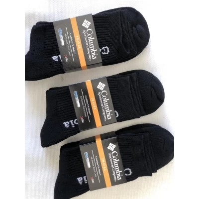 Носки COLUMBIA ликра хлопок с махрой внутри 42-45 высокая резинка. Цвет: черные. Производитель Турция