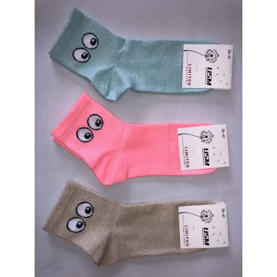 Носки USM ликра средняя резинка 36 - 40 . Цвет: ассорти