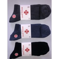 Носки MEDICAL ликра хлопок диабетические 42-45 компрессионная резинка. Цвет: ассорти. Производство Турция