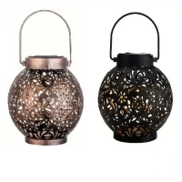 Светильник садовый Шар подвесной с узорами