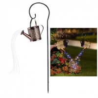 Светильник садовый на солнечной батарее Лейка разноцветная