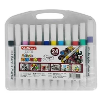 Набор маркеров акриловых 24 цветов в пластиковом боксе