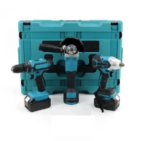 Набор аккумуляторного инструмента 3 в1  Болгарка + Шуруповерт +Гайковерт DOMOTEC