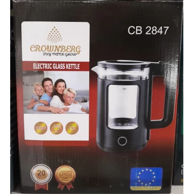 Электрический чайник стеклянный Crownberg СВ 2847 2л