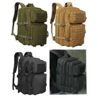 Рюкзак 0065 тактический штурмовой 48л Зелёный, койот, чёрный