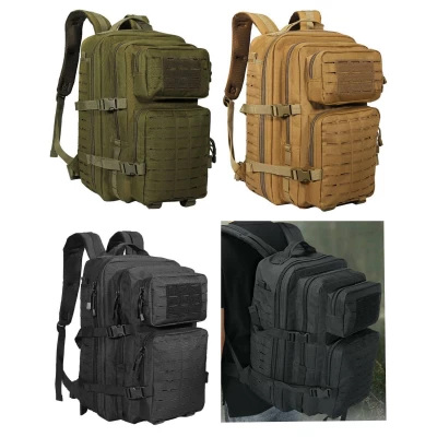 Рюкзак 0065 тактический штурмовой 48л Зелёный, койот, чёрный