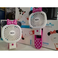 Вентилятор XJD-127 настольный/ручной с подсветкой аккумуляторный