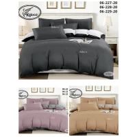 Постельный комплект Сатин Двушка,  Наволочка 50/70 см 2 штуки,  простыня 200/230см