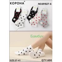 Носки Корона ликра хлопок 37-41. Цвет: ассорти