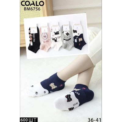 Носки COALO ликра хлопок женские 35-41. Цвет: ассорти