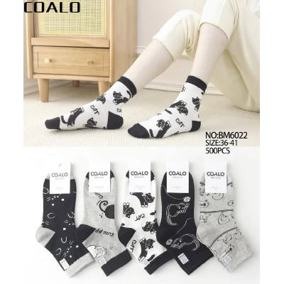 Носки COALO ликра хлопок женские 35-41. Цвет: ассорти