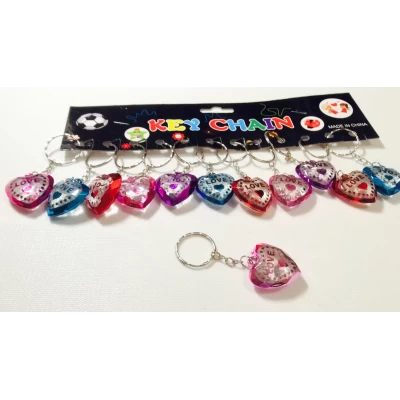 Брелок сердечко, пластик