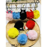 Брелок меховой, микс