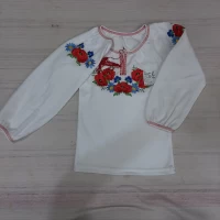 Вышиванка стрейч кулир  Разм 28-34