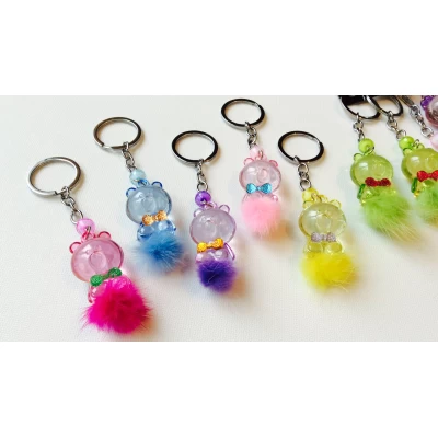 Брелок мишка пластик, 5 см