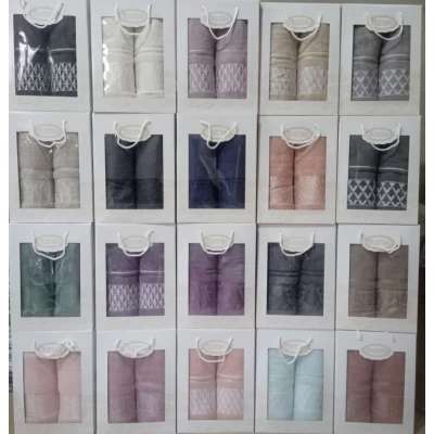 Подарочный набор полотенец баня*лицо Турция