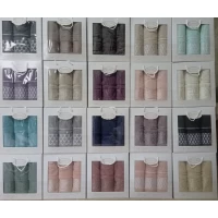 Подарочный набор полотенец баня*лицо*лицо Турция	